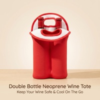 Sac à vin personnalisé de marque, sac isotherme pour bouteille de vin, porte-bouteille, sac fourre-tout cadeau, manchon pour bouteille, OEM