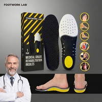 Semelles orthopédiques sportives avec soutien de la voûte plantaire, écologiques, légères, en PU et fibre de carbone