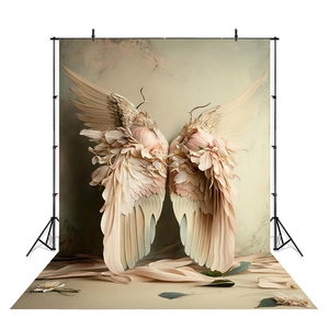 Studio Photography premaman donna sfondo <span class=keywords><strong>bianco</strong></span> <span class=keywords><strong>nero</strong></span> angelo custode ali decoro sfondo ritratto neonato arte <span class=keywords><strong>foto</strong></span> - Product Image 4