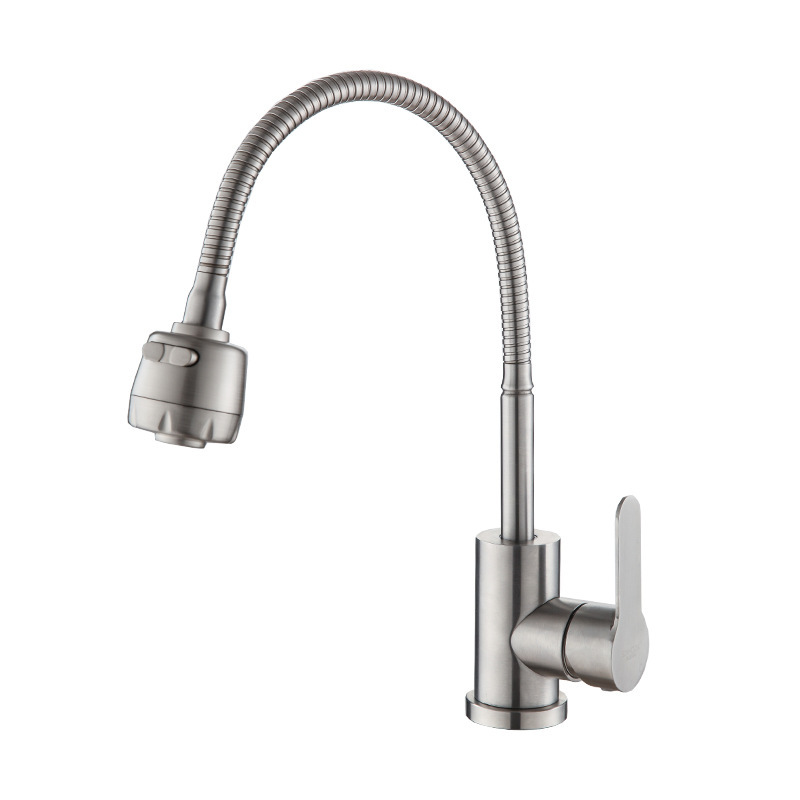 Good price kitchen sink tap single hole single handle cold water faucet wall mounted zinc body kitchen faucet