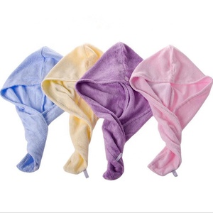 Logo ricamo personalizzato di fabbrica asciugamano per capelli in microfibra per asciugatura dei capelli da donna asciugamano per capelli ad asciugatura rapida testa avvolta morbida e assorbente - Product Image 5