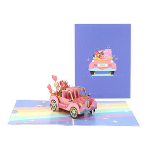 Customized 3D Stereoscopic Popup PapeCards Handcrafted <b>Birthday</b> Greeting Cards UV Printing Matte Lamination Coated <b>Paper</b> DIY - Product Image 1