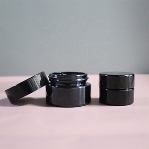 5g thủy tinh màu đen container 5ml 10ml UV đen tối Tím Vòng lọ thủy tinh cho mỹ phẩm chai kem - Product Image 2