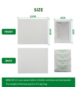 Chinaherbs Bestseller Kräuter-Fußpads Entgiftung Tiefschlaf Fußpflaster Vitamin C Massagefunktion Östrogenfrei Parabenfrei CE - Product Image 4