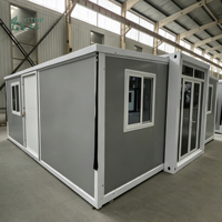 Maison mobile de jardin moderne étanche, grande capacité, pliable, modulaire, pour hôtels et complexes, conteneur préfabriqué compact de 20 pieds