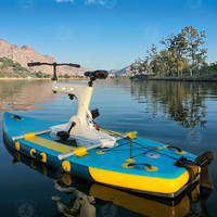 Rampe de lancement gonflable pour vélo aquatique et skateboard, étanche, en PVC, réglable, pour la plage et l'utilisation en eau profonde