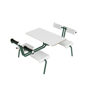 Vente de gros Table à manger et chaises en bois <span class=keywords><strong>Compagnie</strong></span> scolaire Table et chaises pour restaurant commercial pour quatre personnes - Product Image 3