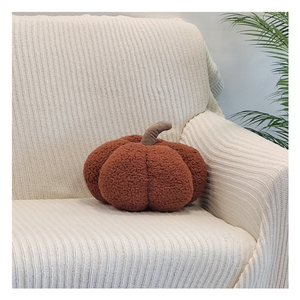 Hàng Mới Về Đệm Gối Hình Quả Bí Ngô Lông Thú Dễ Thương Trang Trí Nhà Cửa Mềm Mại - Product Image 3