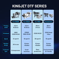 Imprimante DTF entièrement automatique à double tête I3200, 60 cm max, 2400 dpi, film PET en rouleau pour t-shirts, jeans, sacs, chaussures