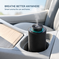 Diffuseur d'arômes pour bureau et voiture 20 ml, machine à parfum Bluetooth, contrôle de la concentration de la brume fine pour petites pièces, lumière ambiante