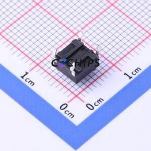 TC-1101DR-5.0H-160 Tactile Switch Through hole,6x6mm Switch Single Pole Single Throw Round Button 1.6N Through Hole - Product Image 2