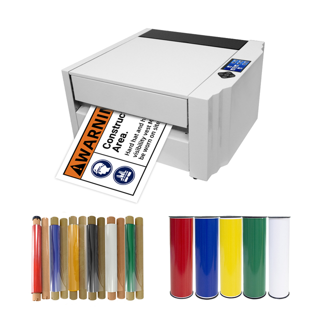 Masung MS-TTR380DAC Wide Format Dual Color Barcode Printer 10-Inch 252mm Print Width & Auto Cutter for Warehouse Labels