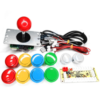 Kit d'Arcade DIY Joystick Sanwa 8 Directions Boutons Poussoirs Carte Contrôleur USB Zéro Délai pour Raspberry Pi PC Manette de Combat Vente en Gros