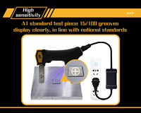 Detector de Metales Industrial con Certificación CE para Pruebas de Partículas Magnéticas, Detector de Defectos NDT con Alimentación CA 220V, Modelo LKMT-265 AC Yoke