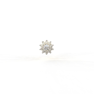 Avarta Jewellery Sparkle Flora Lab Grown Diamond <b>Nose</b> <b>Stud</b> Design Fine Piercing Jewelry For Women And Girls Everyday Wear - Product Image 1