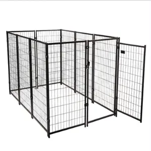 Лидер продаж, большая уличная оцинкованная стальная ограда для собак, проволочная сетка, клетка для собак для бега