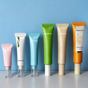 Nuova tendenza riciclabile imballaggio in plastica tubo essenziale tubo crema per gli occhi con bocchetta trasparente PETG gocciolina - Product Image 1