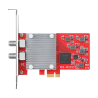 Carte PCIe TBS6205se DVB-T2/T/C Quad tuner TV numérique avec garantie d'un an pour regarder les chaînes UK Freeview SD et HD