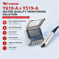 Transmitter Multi Parameter Y610-A Sensor CDOM Pembersih Diri Y519-A dengan Monitor Online RS485 untuk Inspeksi Kualitas Air Sungai