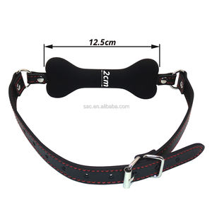 SacKnove 51033 seks dewasa Slavetoys seksi Bdsm ikatan wanita tulang anjing silikon Gag mulut terbuka untuk pasangan - Product Image 4