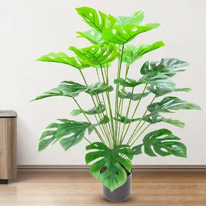 Best seller piante finte grandi piante finte da pavimento artificiale Monstera deliciosa indoor tall per la decorazione del soggiorno dell'ufficio domestico