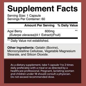 تسمية خاصة عضوي أكي بيري كبسولات مضادة للأكسدة مكمل عشبي للبالغين صحي الهضم التخسيس والعناية بالبشرة - Product Image 3