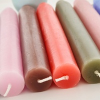 Nouvelle Conception Bougie Artisanale Colorée à Flamme Colorée Sans Fumée pour Mariages, Noël, Halloween, Pâques, Utilisation à la Maison et à l'Église