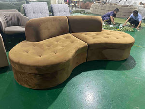 Juego de Sofás de Diseño Italiano Moderno en Terciopelo, Personalizado, Muebles para Sala de Estar, Sofás Seccionales - Product Image 5