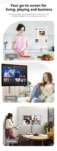 27inch xoay không dây tương tác hiển thị màn hình cảm ứng <span class=keywords><strong>Android</strong></span> 13 di chuyển tầng thường vụ thông minh TV di động với 8 + 128GB - Product Image 2