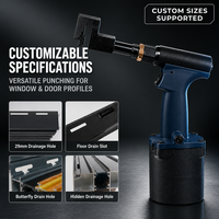 Pistolet de poinçonnage pneumatique pour profilés de fenêtres et de portes en aluminium, perforateur de trous de drainage, fournisseur en gros de machines pour la fabrication de fenêtres et de portes