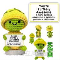 Positieve handgemaakte emotionele dieren emotionele eenhoorn ondersteunende positieve eenhoorn knuffels gehaakte eenhoorn