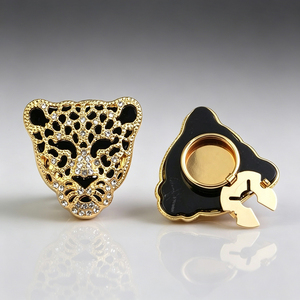 Boutons de manchette personnalisés en acier inoxydable plaqué or avec nom gravé pour promotion de fête, Noël, cadeau d'anniversaire pour ami - Product Image 3
