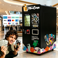 Distributeur automatique avec écran LED acrylique, écran tactile 21,5 pouces, nettoyage automatique, gestion des stocks, retour de monnaie, formes personnalisées, garantie 1 an