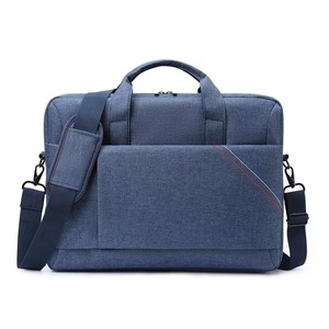 Sac pour ordinateur portable 15,6 pouces en tissu Oxford gris imperméable, personnalisé avec logo, motif géométrique, avec port USB antivol, unisexe, pour affaires, vente en gros - Product Image 3