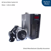 Kit de moteur servo AC NEMA24 60ST-M00630 200W 0.637N.m 3000rpm 220V, encodeur 2500PPR, système complet de commande servo pour CNC