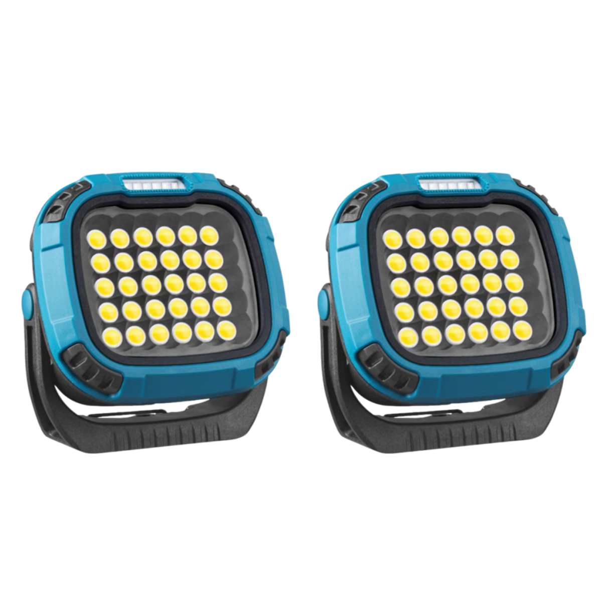 Portable Rechargeable LED Work Light, Multi-Mode Red/White Lighting, DC Power for Outdoor Inspection