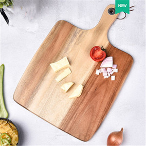 Tabla de cortar de madera de acacia 39x26x1.5cm, rectangular, para preparación de alimentos - Product Image 1
