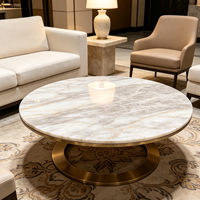 Marbre naturel effet aurore boréale, disponible en échantillons, idéal pour les îlots de cuisine et les tables basses de hall d'hôtel