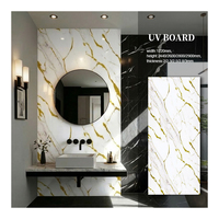 Panneau mural intérieur en PVC effet marbre brillant 2800x1220mm Calacatta Borghini ignifuge installation rapide pour chambre et bureau