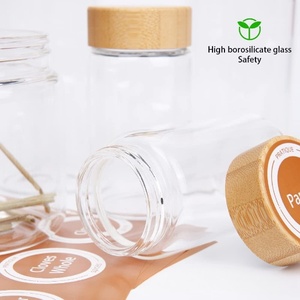 Factory Direct Customized Bamboo 5-tier Storage Canisters & Spice <b>Rack</b> for Organizer in <b>Kitchen</b> - Product Image 3