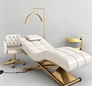 Nueva cama eléctrica de belleza con forma de S para pestañas y tatuajes, para salones de belleza, cama especializada para masajes faciales y SPA. - Product Image 1