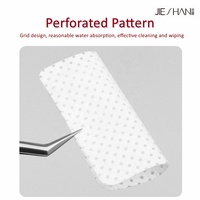 Tampons dissolvants pour ongles en non-tissé composite à mailles carrées arrondies, 3 couches, 200 pièces, boîte PP, lingettes sans peluches pour salon de manucure