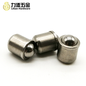 Mini inserto de acero inoxidable, émbolo de bola roscado M6, émbolo de resorte de bola