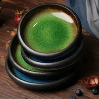 Assiette Créative Effet Craquelé en Céramique – Bol à Sushi, Salade, Dessert, Sashimi, Soupe – Vaisselle pour Hôtels et Restaurants – Assiettes Japonaises en Céramique Glaçurée