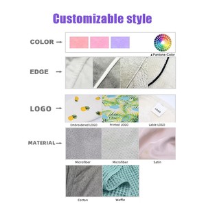 Prezzo all'ingrosso di fabbrica asciugamano per capelli in microfibra avvolgente per capelli a asciugatura rapida turbante per capelli con logo personalizzato Super morbido - Product Image 6