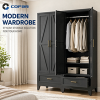 Armoire industrielle en acier noir avec motif en X gaufré, 2 portes et 1 tiroir pour chambre, dortoir, hôtel, usine