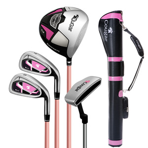 Nouvel ensemble complet <span class=keywords><strong>de</strong></span> clubs <span class=keywords><strong>de</strong></span> golf pour femmes, pour les juniors débutants, avec des shafts en fibre <span class=keywords><strong>de</strong></span> carbone, flexibilité droite R et <span class=keywords><strong>sac</strong></span> à balles - Product Image 5