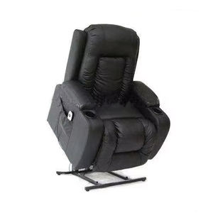 Vente en gros d'usine Fauteuil inclinable électrique en cuir avec ascenseur électrique Massage et chauffage Siège de salon pour personnes âgées avec chargement USB pour téléphone - Product Image 1