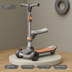 Vente directe usine de nouveaux trottinettes Yo-Yo 2-12 pour garçons et filles, trottinette trois-en-un à roulettes et à pédales - Product Image 1