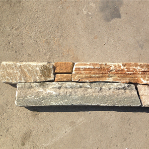 Màu Vàng Xi Măng Gờ Trang Trí Trong Nhà Đá Ốp Panel Đá Ngoài Cho Tường - Product Image 1